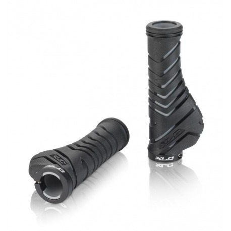 Poignées ergonomiques XLC GR-S30 130mm, noir/gris 1x vis de sécurité