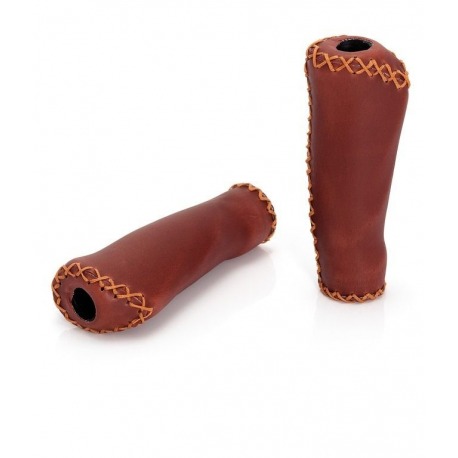 XLC Bar Grips GR-G11 marron avec aspect cuir 135/92mm