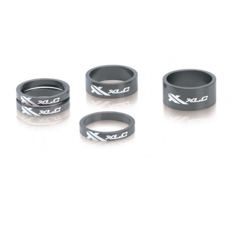 XLC A-Head Spacer-Set AS-A02 3x5, 1x10 1x15mm 1 1/8" titane col.